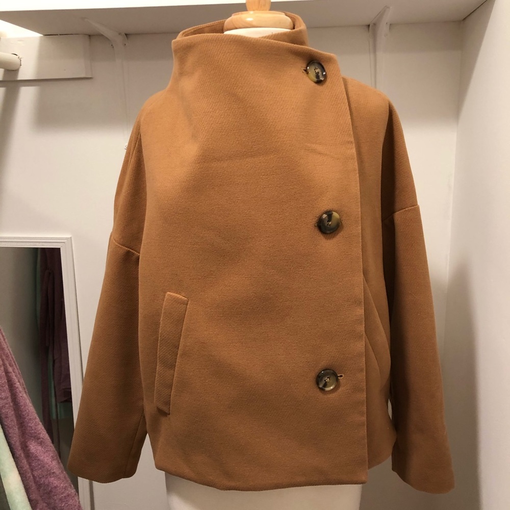 Anthropologie Brown Coat NWT M